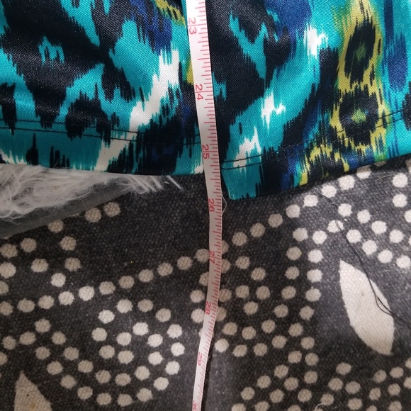 AB Studio multicolor v neck tie waist size XL - Picture 7 of 7